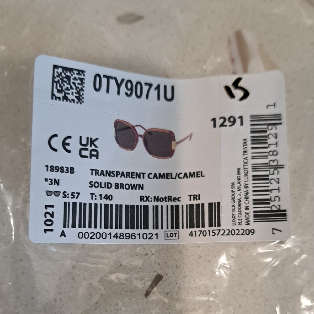 NWT Tory Burch Brown Frame Sunglasses - Picture 2 of 10